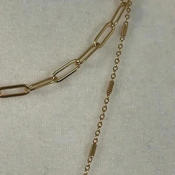 Sofia Jewelry by Sofia Vergara Women's Gold Tone Multi Stone Mutli Row Necklace‌ - Picture 4 of 8